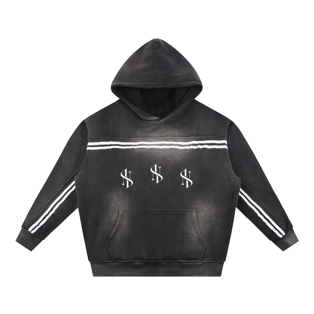 Sun Fade Contrast Tape Fleece Hoodie – My Store
